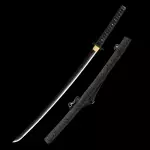 Black Lather Handle Katana
