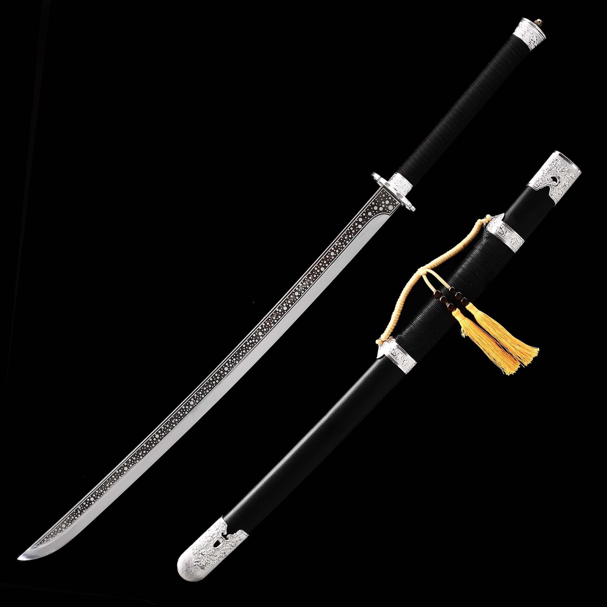 Chinese Dao | Handmade Chinese Dao Sword Spring Steel With Black