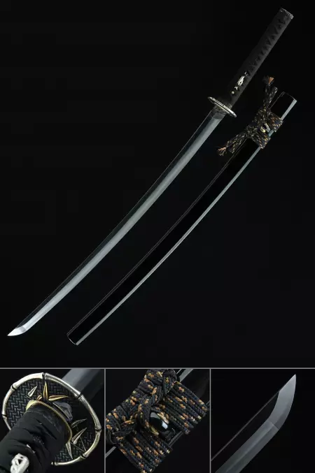 Handmade Full Tang Japanese Katana Sword T10 Carbon Steel
