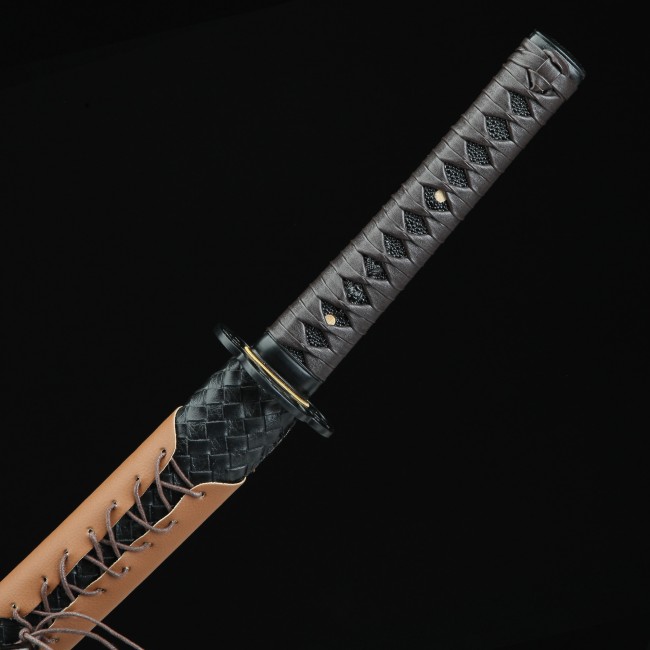 Black Wakizashi | Handmade Japanese Wakizashi Sword 1045