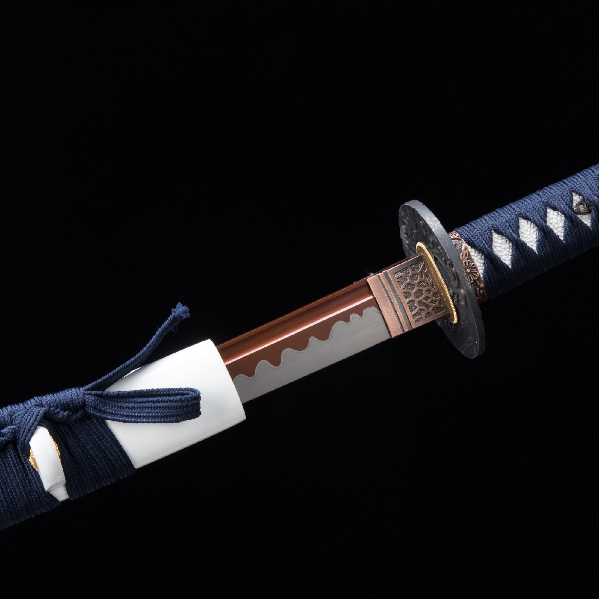 White And Red Katana | Handmade Japanese Katana Sword High Manganese ...