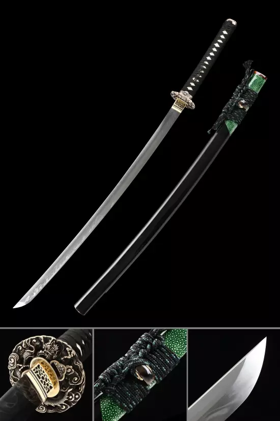 Handmade Japanese Samurai Sword Pattern Steel Real Hamon