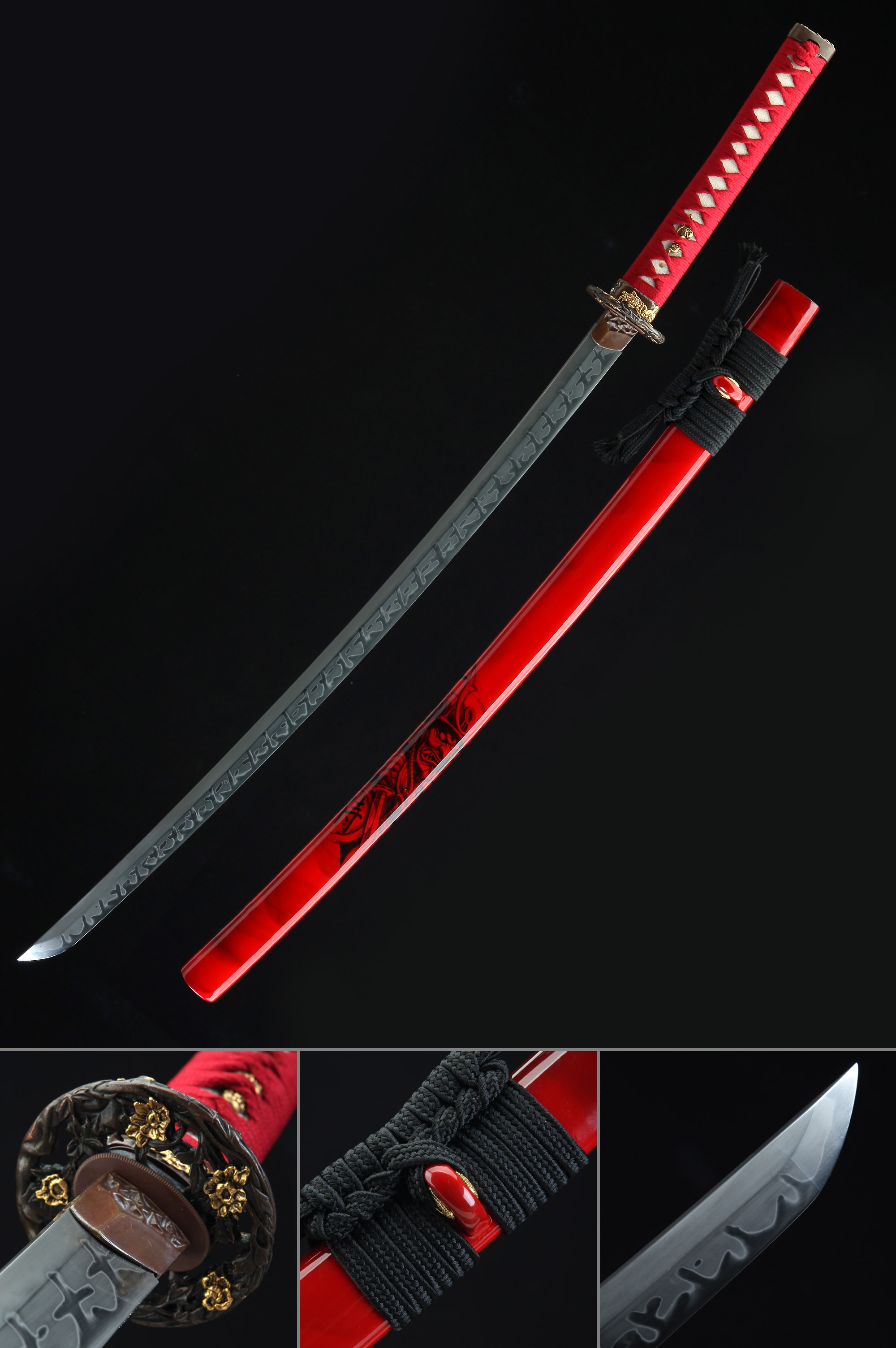 Handmade Authentic Japanese Katana Sword T10 Carbon Steel