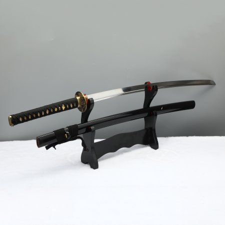 Manganese Steel Sharp-edged Blade Katana With Black Scabbard #23003