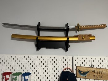 Handmade Japanese Sword With Orange Scabbard