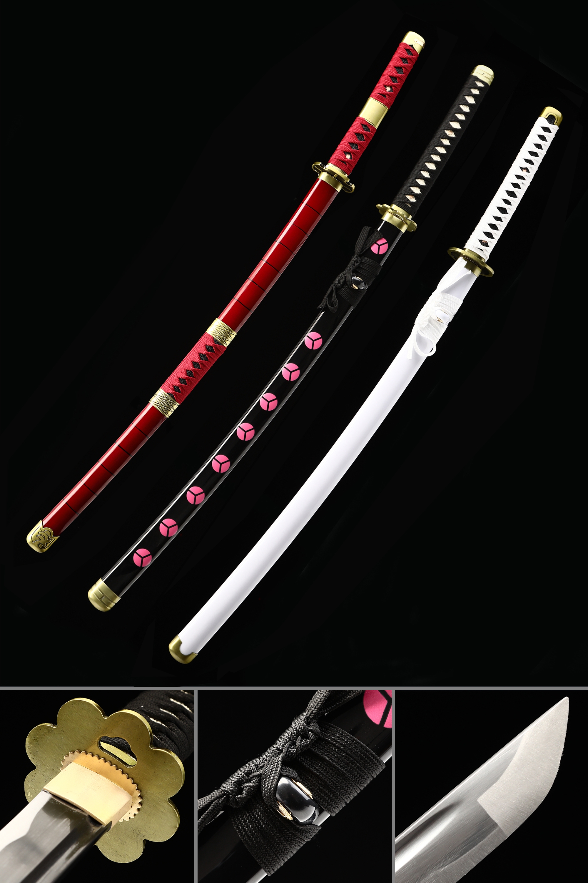 One Piece Roronoa Zoro Shusui Sword with 1060 Carbon Steel Black Full Tang  Blade - COOLKATANA