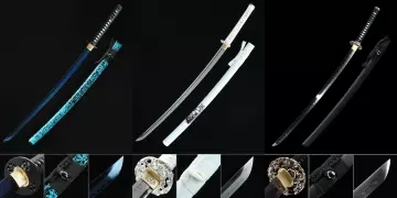 Katana Premium  Espada Samurái Japonesa Hecha A Mano T10 Doblada Arcilla  Acero Templado Real Hamon Con Serpiente Tsuba - TrueKatana