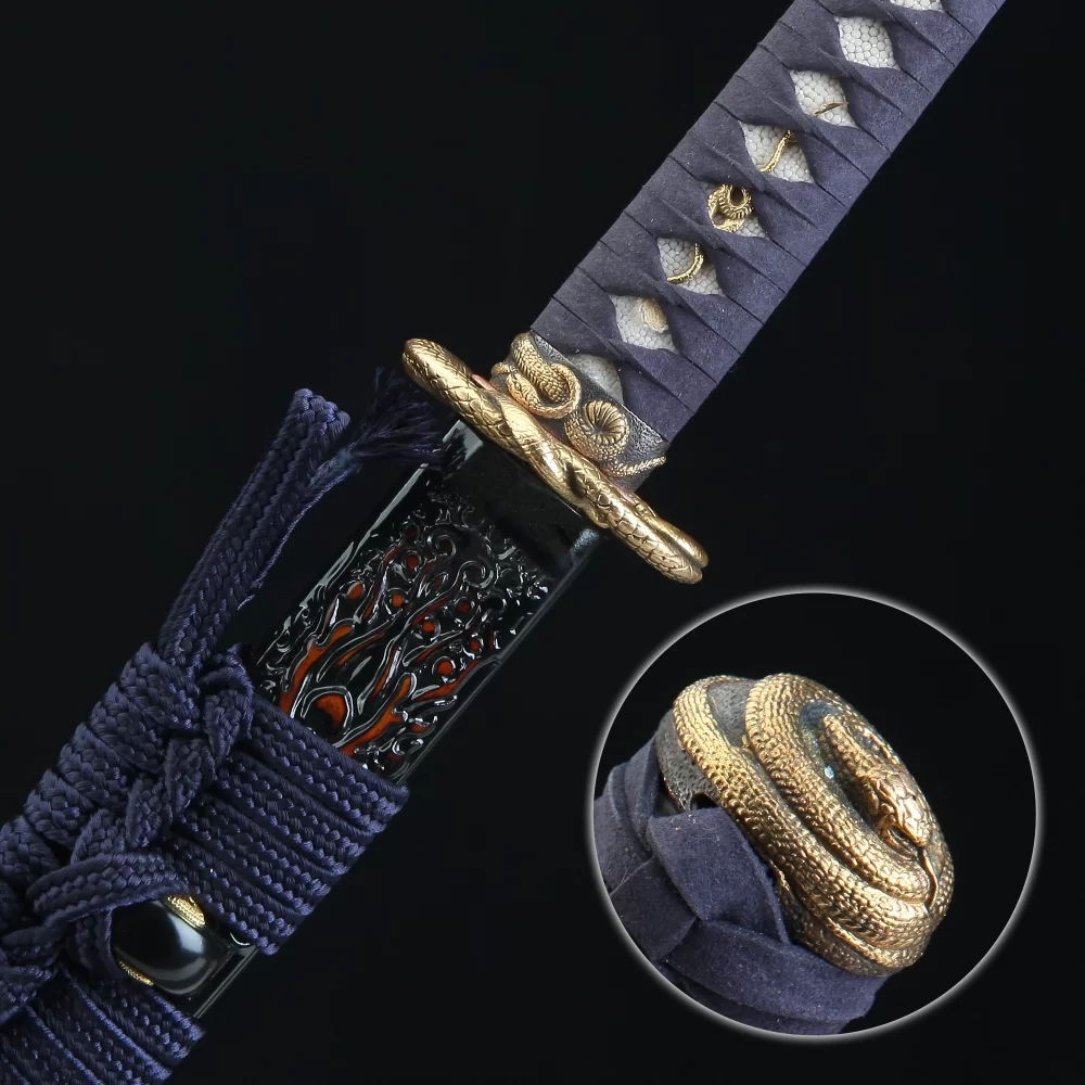 Authentic Katana | Folded Melaleuca Steel Katana with Dragon
