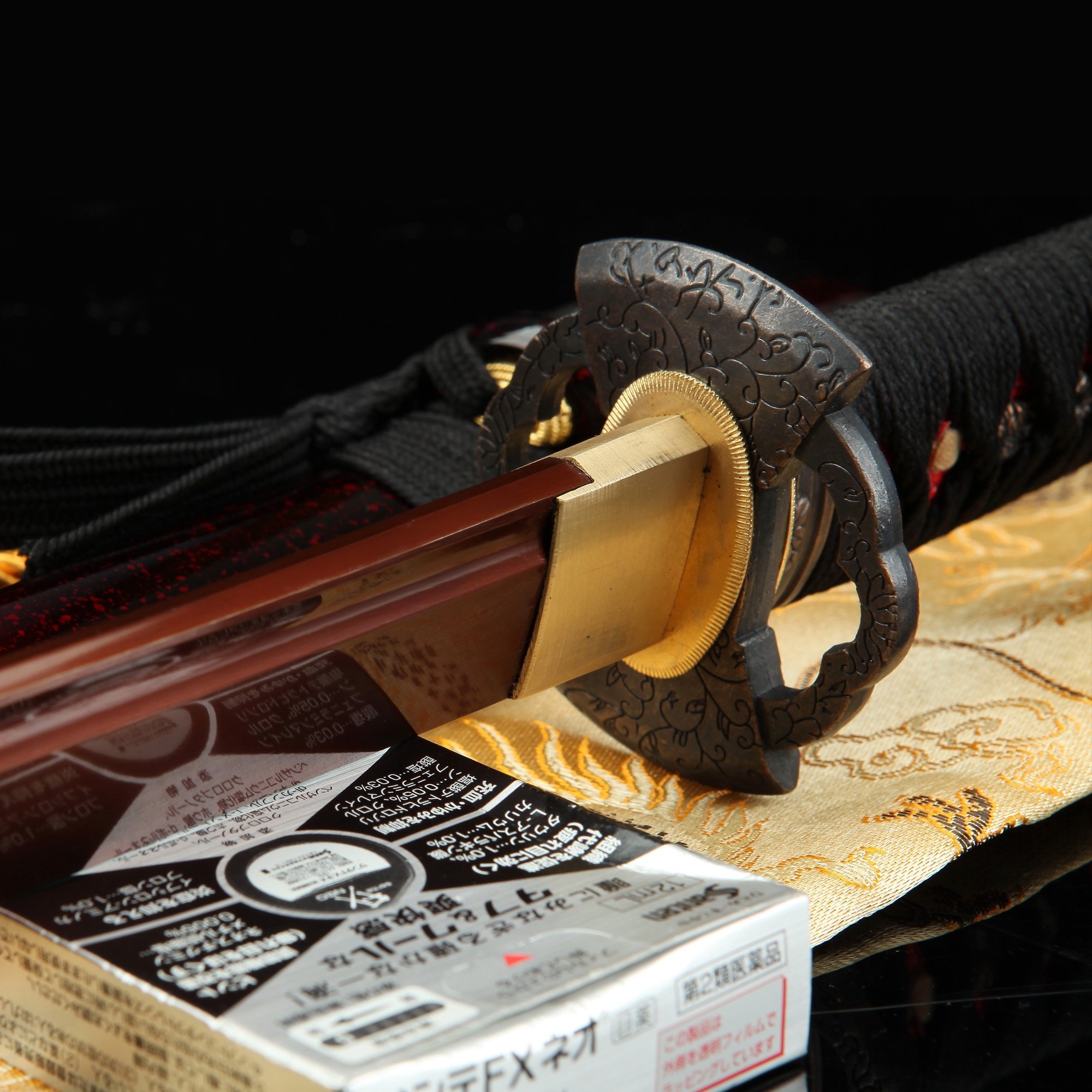 Samurai Sword Handmade Japanese Samurai Sword 1060 Carbon Steel With Red Blade Truekatana