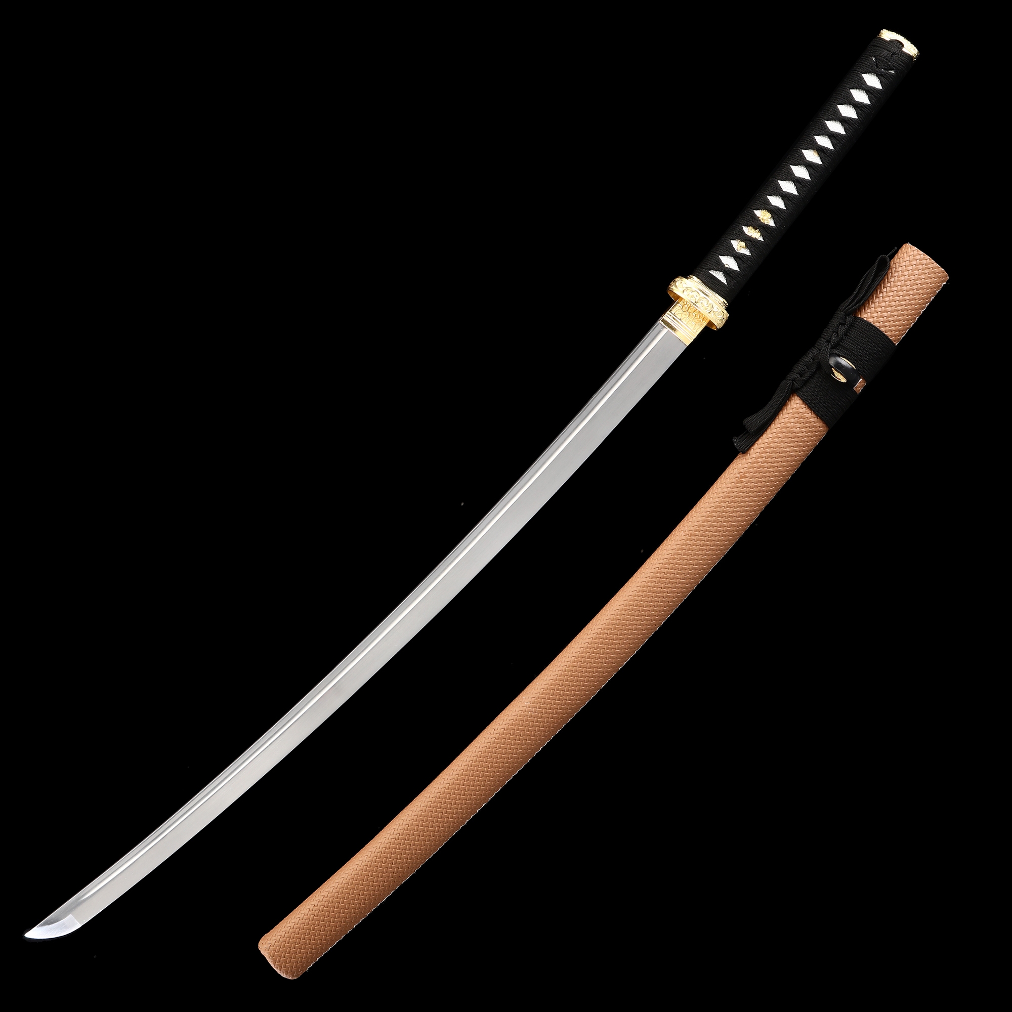 Modern Katana | Manganese Steel Katana with Brown Rayskin Saya