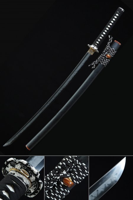 High-performance Handmade Katana Sword T10 Steel With Clay Tempered Blade