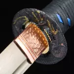 Black Lather Handle Katana