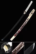 Traditional Katana | Handmade Japanese Katana Sword With Blue Blade And ...