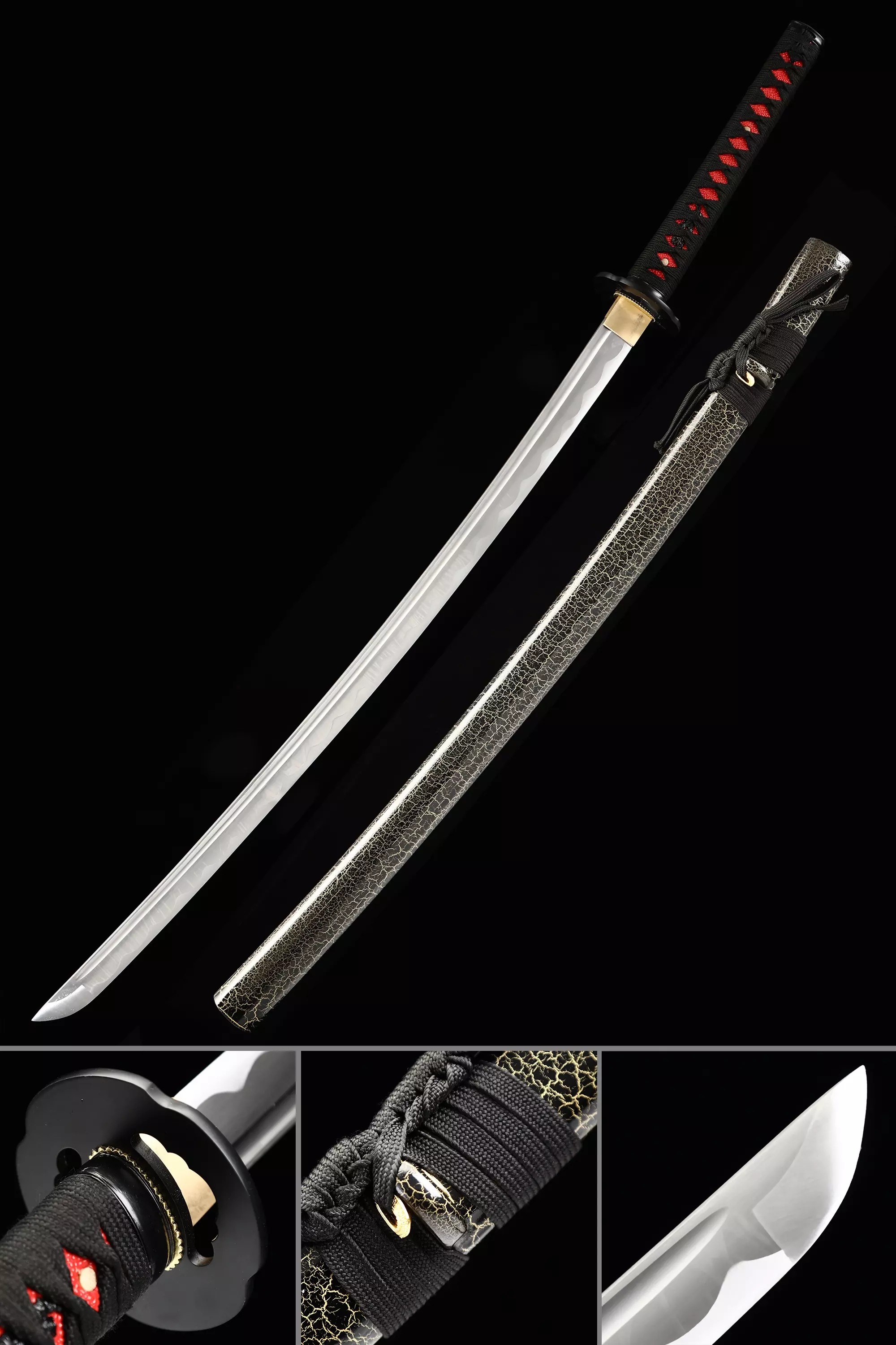 One Handed Katana | Handmade Japanese Katana Sword High Manganese Steel ...