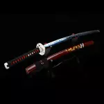 Red And Blue Katana | Handmade Japanese Katana Sword With Blue Blade ...