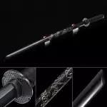 Handmade Black Wooden Kendo Stick Kendo Bokken Iaido Practice Daito Sparring Training Katana Swords