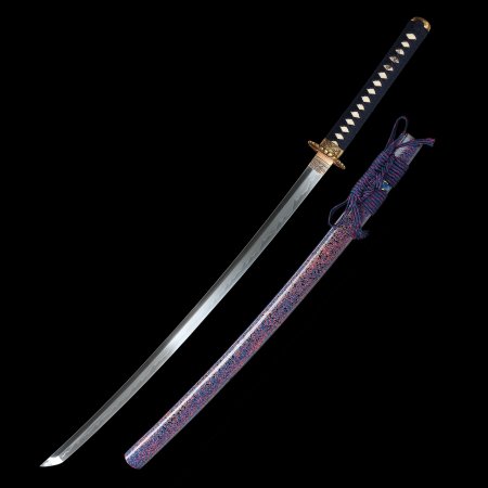 Handcrafted Full Tang Katana Sword T10 Carbon Steel With Real Hamon Blade