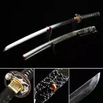 High-performance Genuine Katana Sword T10 Folded Clay Tempered Steel Real Hamon