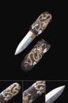 Handmade Double Edge Pocket Tanto Knife T10 Carbon Steel