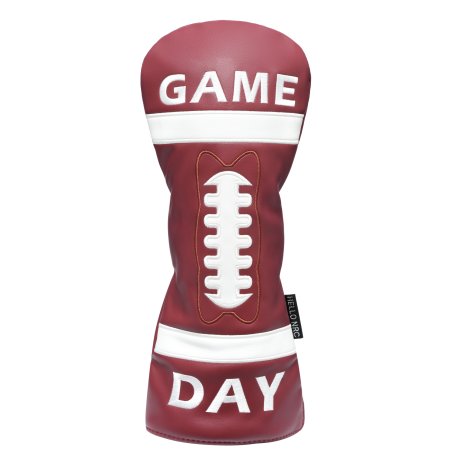 Football Style Driver Headcover - Red