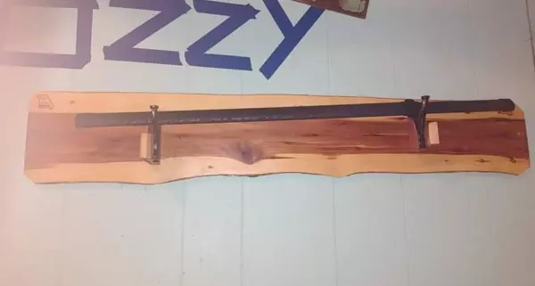 Handmade Japanese Ninjato Sword With Blue Lightning Blade