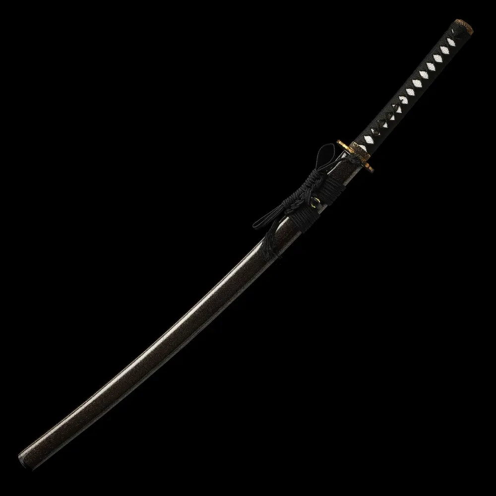 Black Katana | Demon Tsuba 1095 Carbon Steel Katana, Handmade