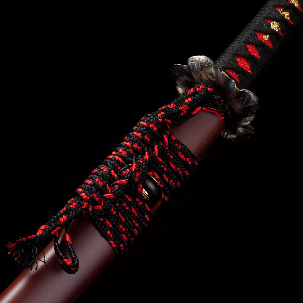 Katana De Hoja Roja  Espada Samurái Japonesa Hecha A Mano Con Hoja Roja  Carmesí - TrueKatana