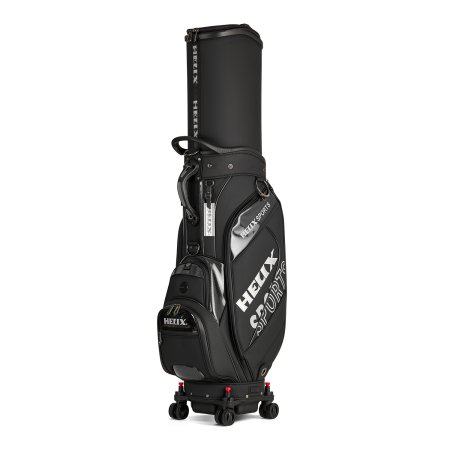 Helix Luxury Eco-leather Golf Cart Bag - Black