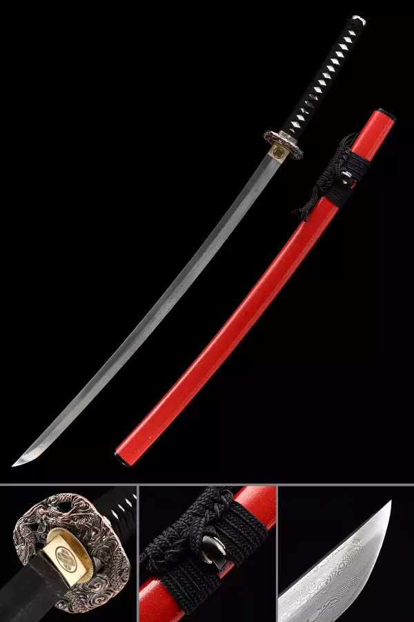 Red Steel Katana Sword for Sale - TrueKatana