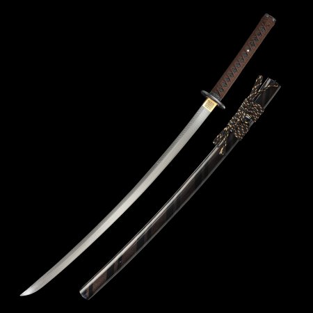 Handmade Full Tang Katana Sword Damascus Steel With Multi-colored Scabbard