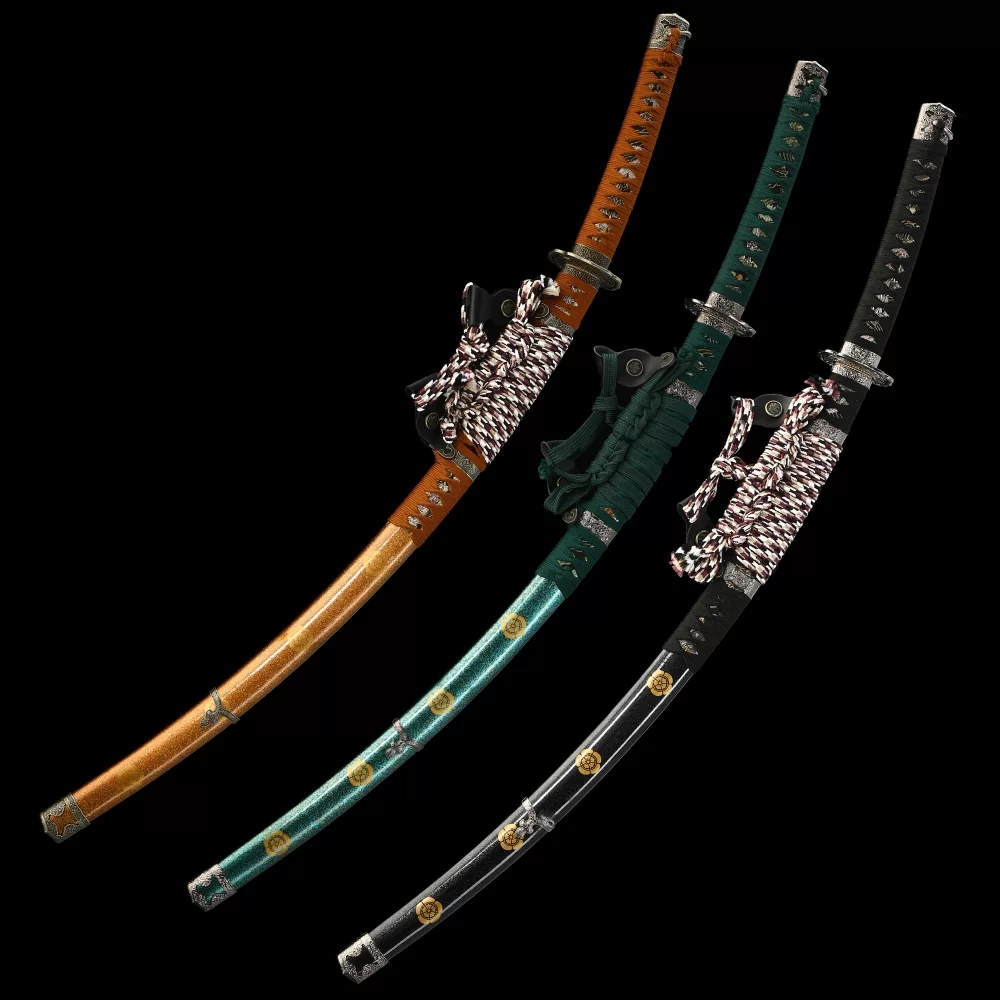 コ*ウ様 OSADA オサダ SE-11L Odachi Sword | 1095 Carbon Steel Odachi Sword 3-Piece Set with