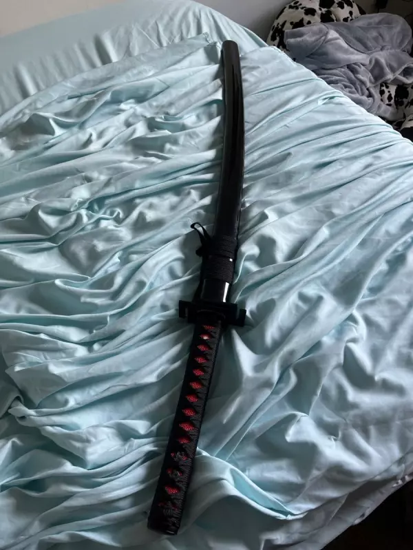 Handmade Bleach Kurosaki Ichigo Bankai Tensa Zangetsu Anime Katana Swords