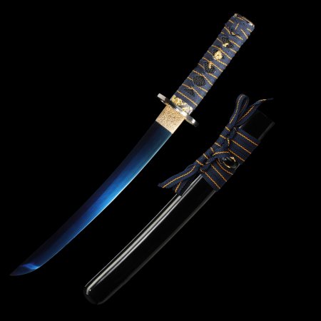 Handmade Japanese Tanto Sword With Blue 1060 Carbon Steel Blade