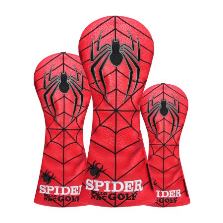Spider Golf Wood Headcovers Set - Red