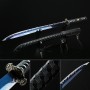 Modern Katana, Handmade Japanese Katana Sword High Manganese Steel With Blue Blade And Black Strap