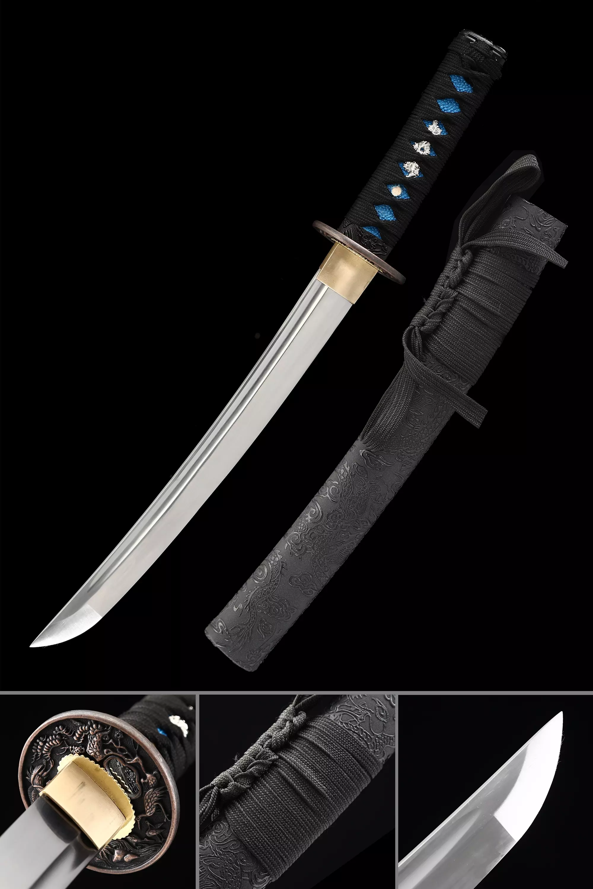 Tanto Blade | Handmade Japanese Tanto Sword Full Tang - TrueKatana