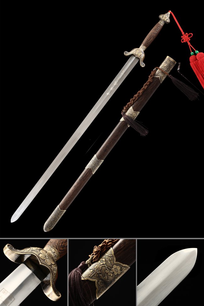 Handmade Tai Chi Jian - Stainless Steel Chinese Tai Chi Sword With Rosewood Scabbard