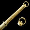 Gold Leather Handle Chinese Dao