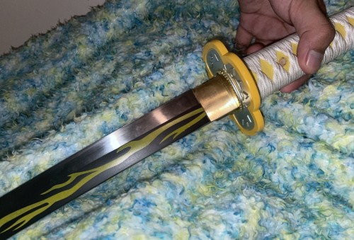 Zenitsu Agatsuma's Sword, Demon Slayer Sword, Kimetsu No Yaiba Sword - Nichirin Sword