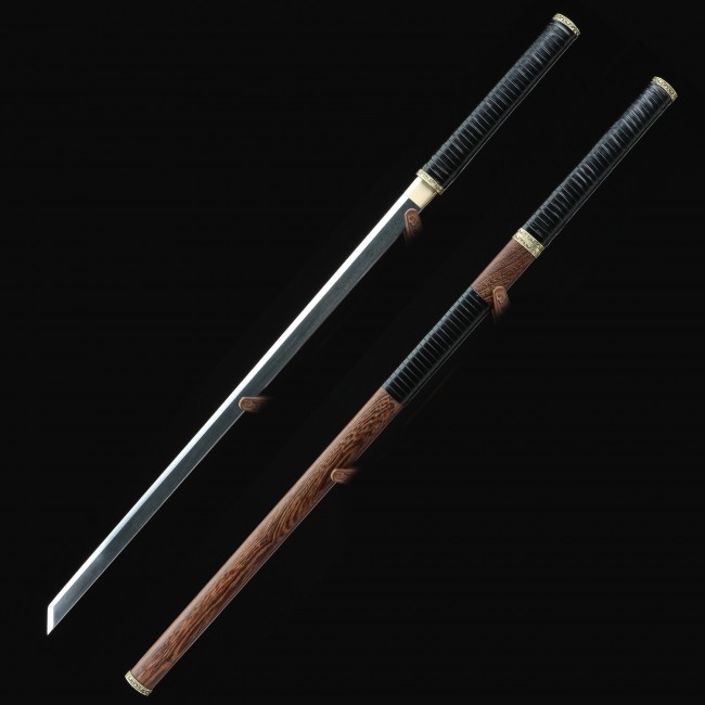 Épée Tai'e - Acier Damas, Aiguisée, Shen Guang Long 