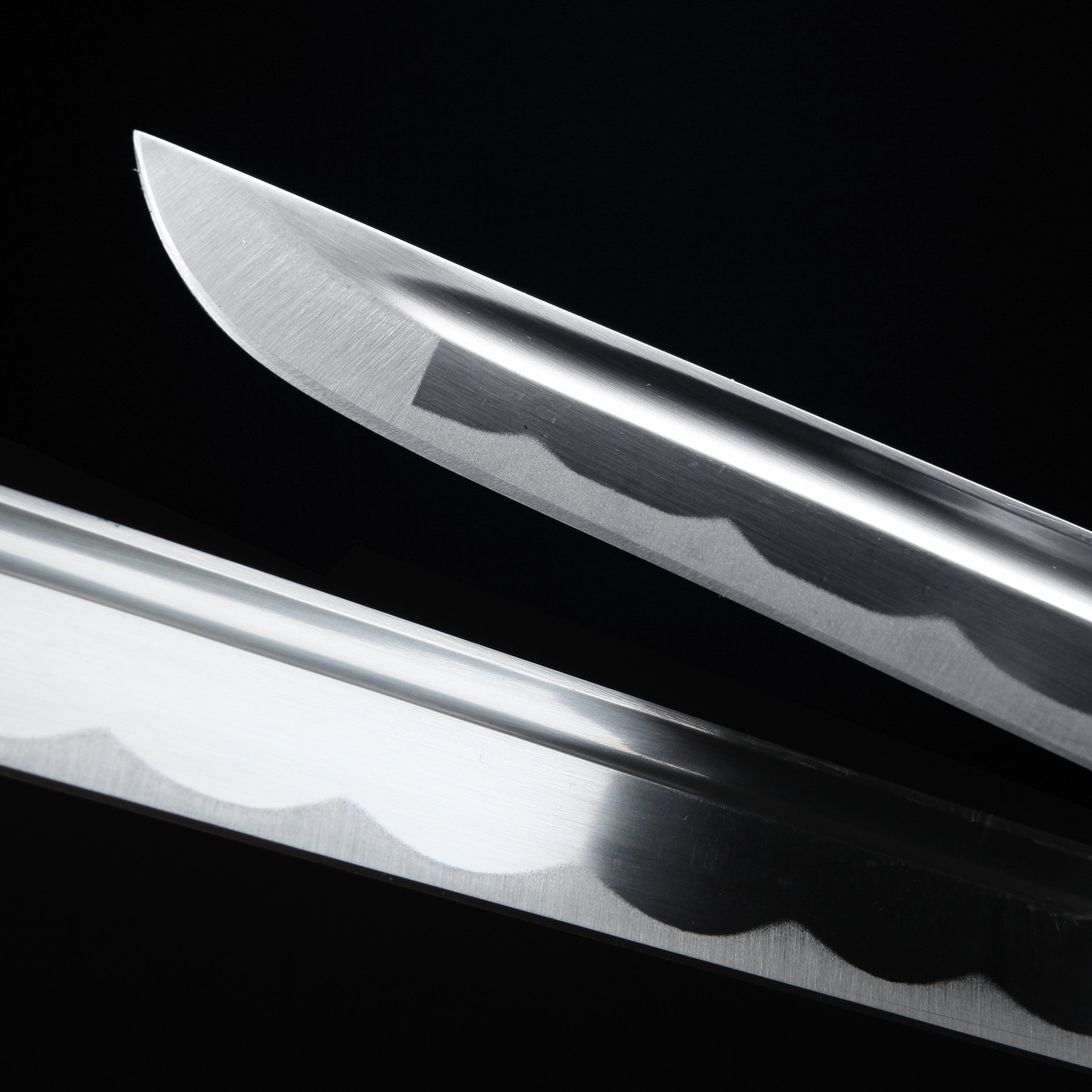 Handmade Straight Blade Japanese Shirasaya Ninjato Shikomizue Blind