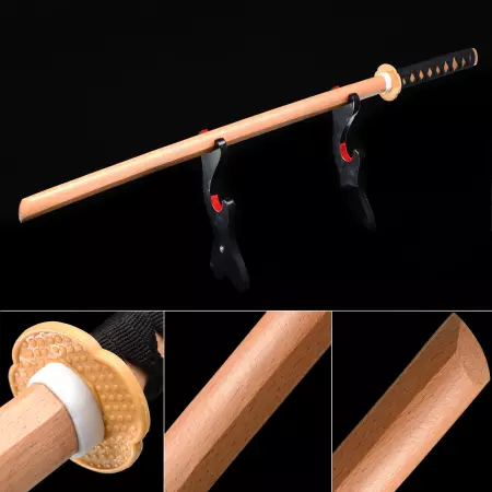Handmade Natural Wooden Kendo Stick Bokken Iaido Practice Daito Sparring Training Katana Swords