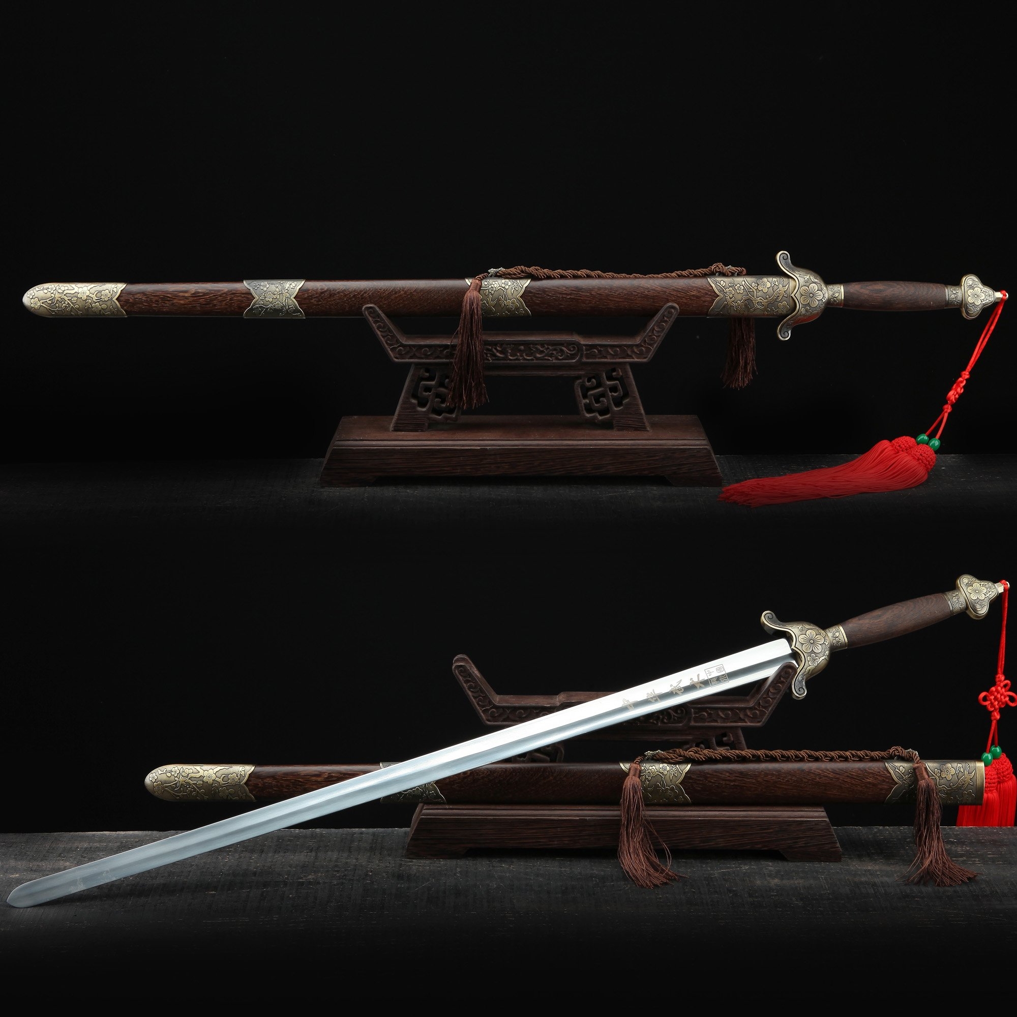 Plum Bossom Tai Chi Sword  Handmade Real Taiji Sword  With 