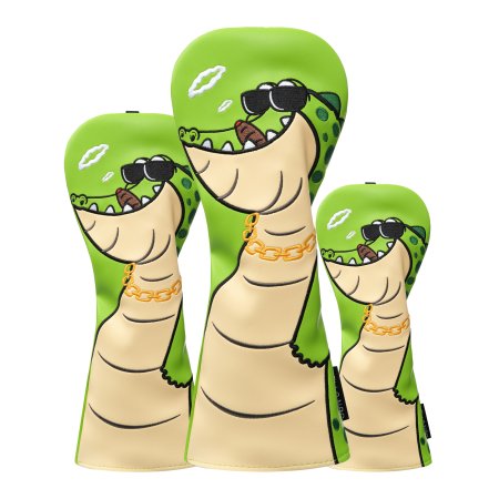 Crocodile Golf Wood Headcovers Set - Green