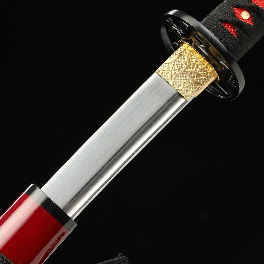 Red Katana | Handmade Full Tang Japanese Samurai Sword With