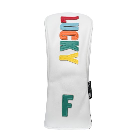 Lucky Fairway Wood Headcover - White