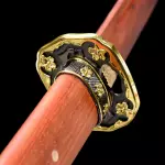 Red Saya Wooden Katana Swords