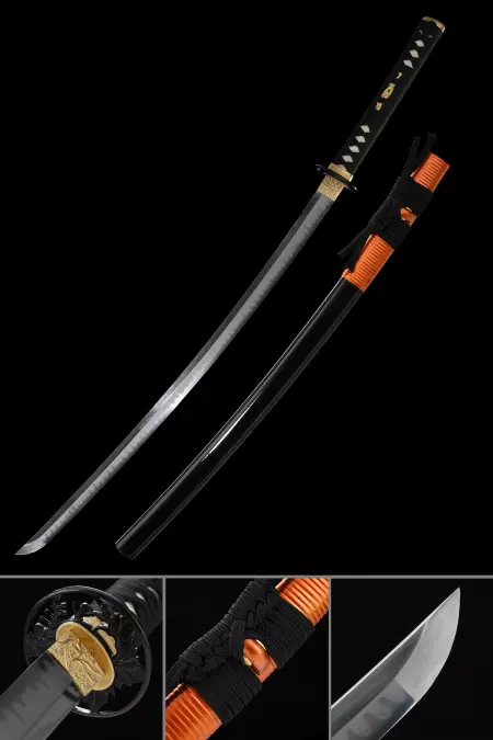 Handmade Japanese Katana Sword T10 Carbon Steel Full Tang
