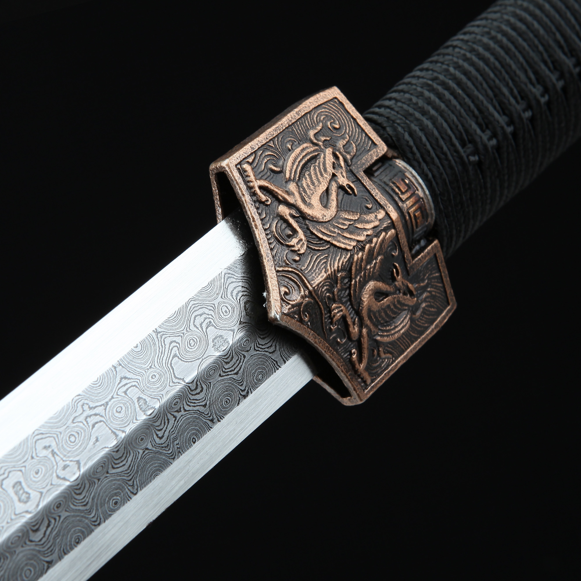Chinese Straight Sword | High-performance Pattern Steel Chinese Han ...