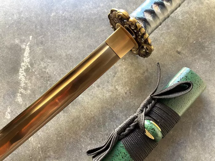 Green Crod Handle Katana